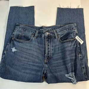 Old Navy Slouchy Straight Distressed Jeans